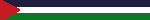 Palestine flag button with 'be human' text overlayed